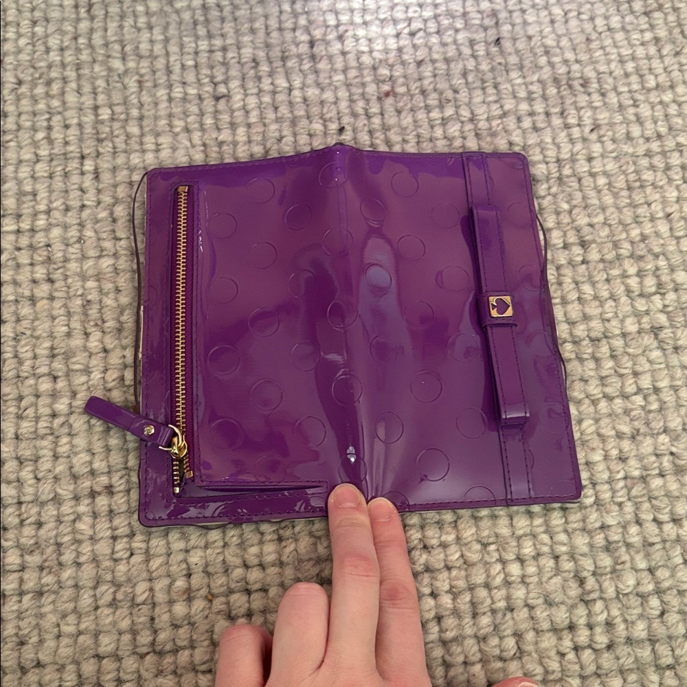 Kate Spade Patent Purple Tote Bag and wallet - Picture 4 of 9